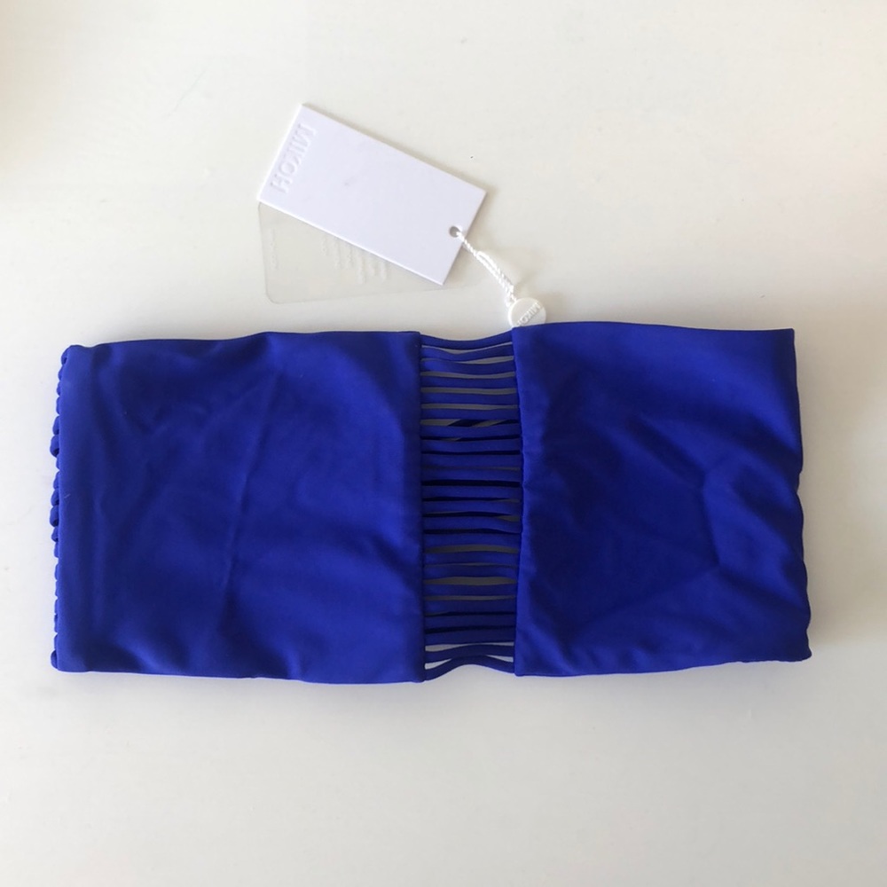 Mikoh Sunset top in electric eel. NWT
